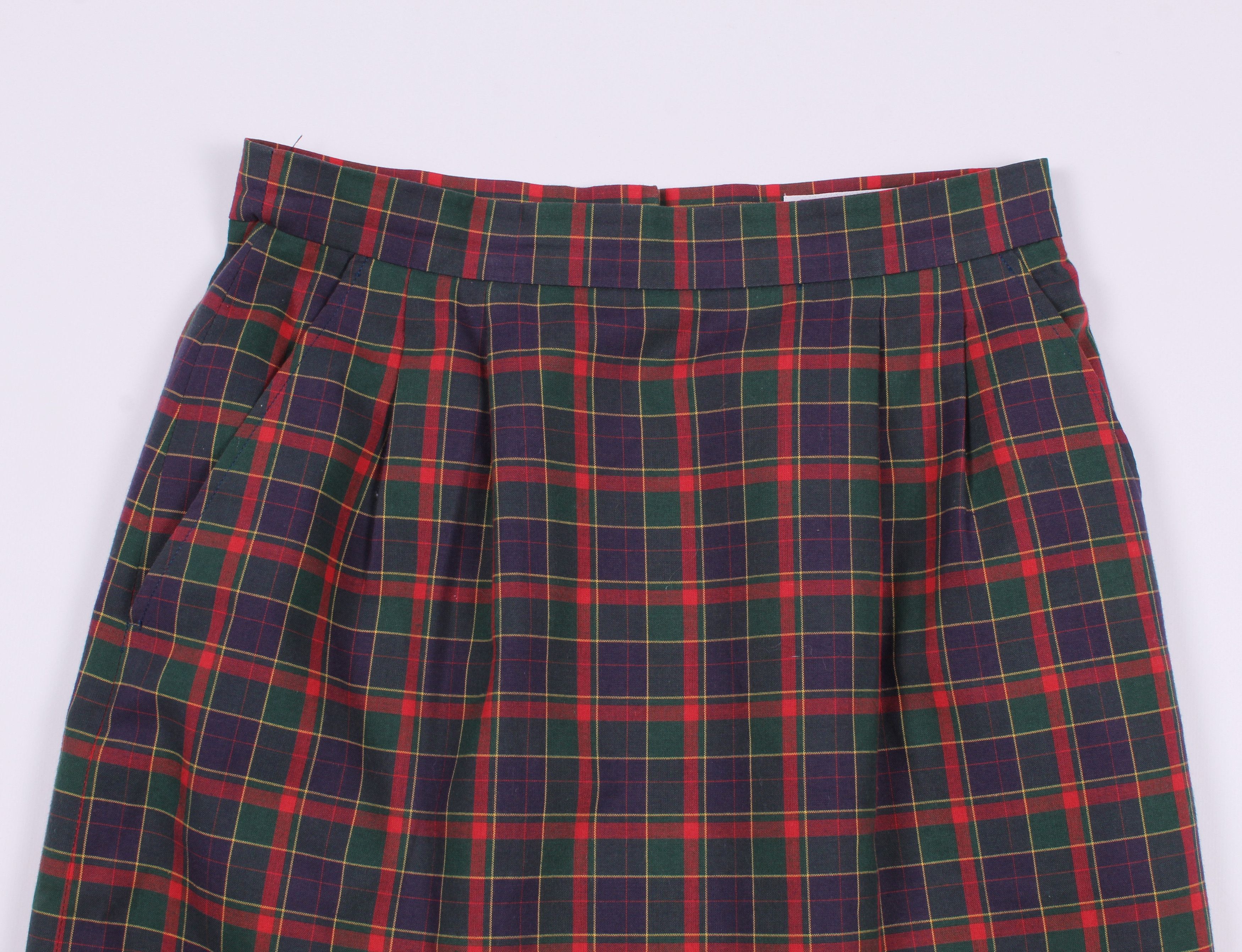 Burberry Vintage Burberrys Checkered High Waisted Skirt Size 25" / US 0 / IT 36 - 2 Thumbnail