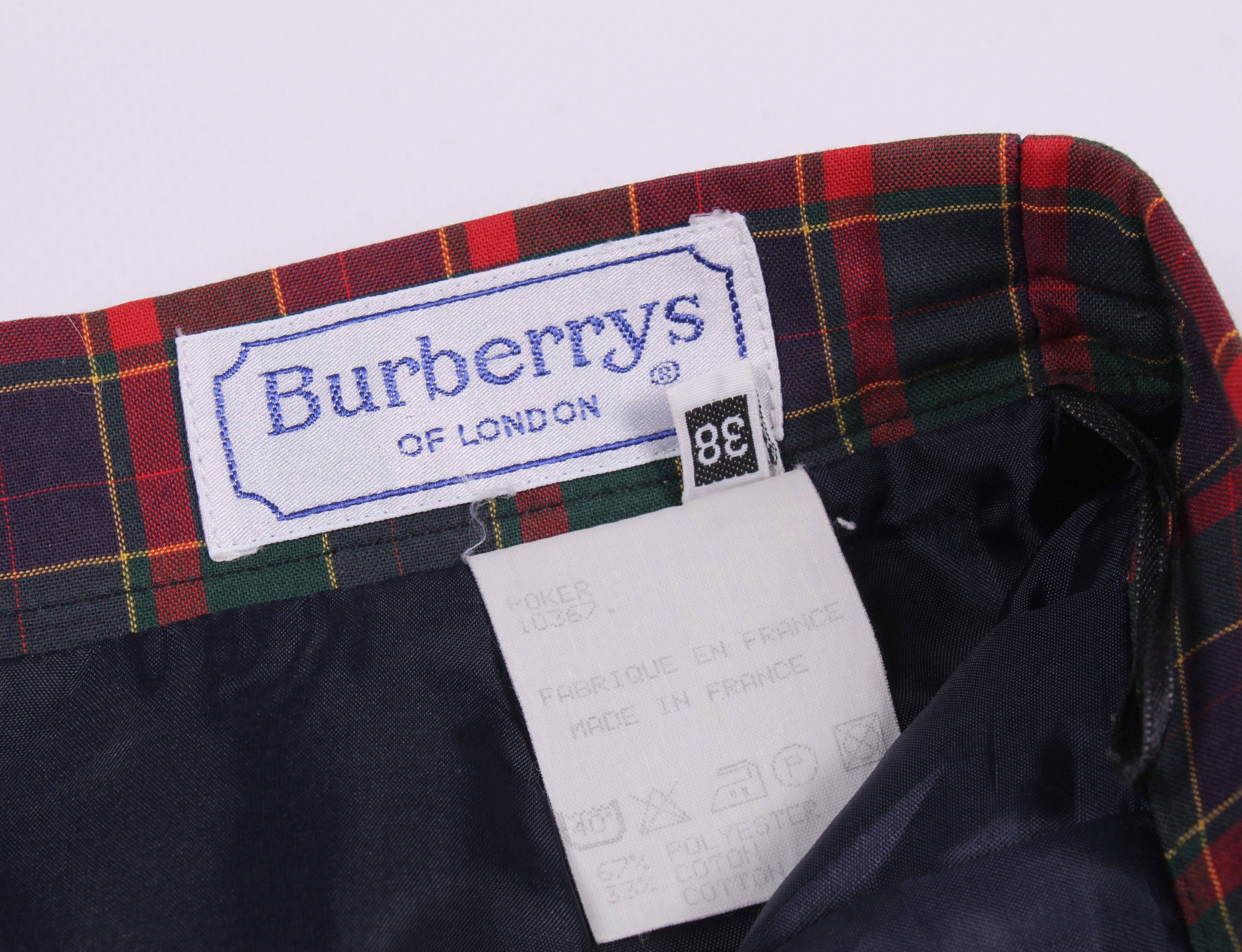 Burberry Vintage Burberrys Checkered High Waisted Skirt Size 25" / US 0 / IT 36 - 5 Thumbnail