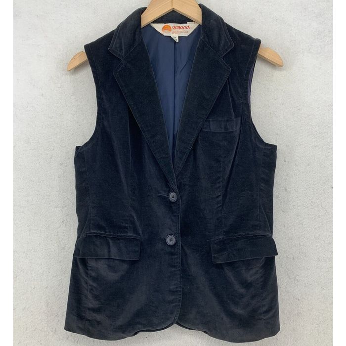 Velvet ORMOND Velvet Vest Womens 11/12 Waistcoat Collared Button Front ...