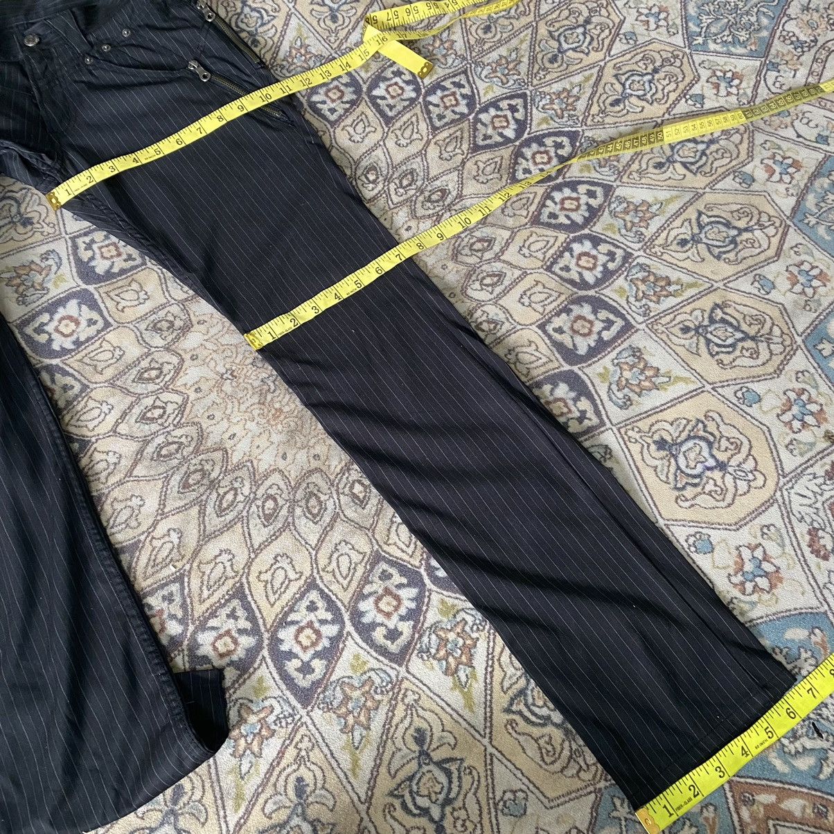 PPFM PPFM Pinstriped Zipper Pants Size US 29 - 17 Thumbnail