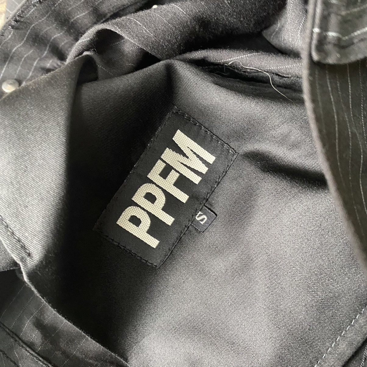 PPFM PPFM Pinstriped Zipper Pants Size US 29 - 14 Thumbnail