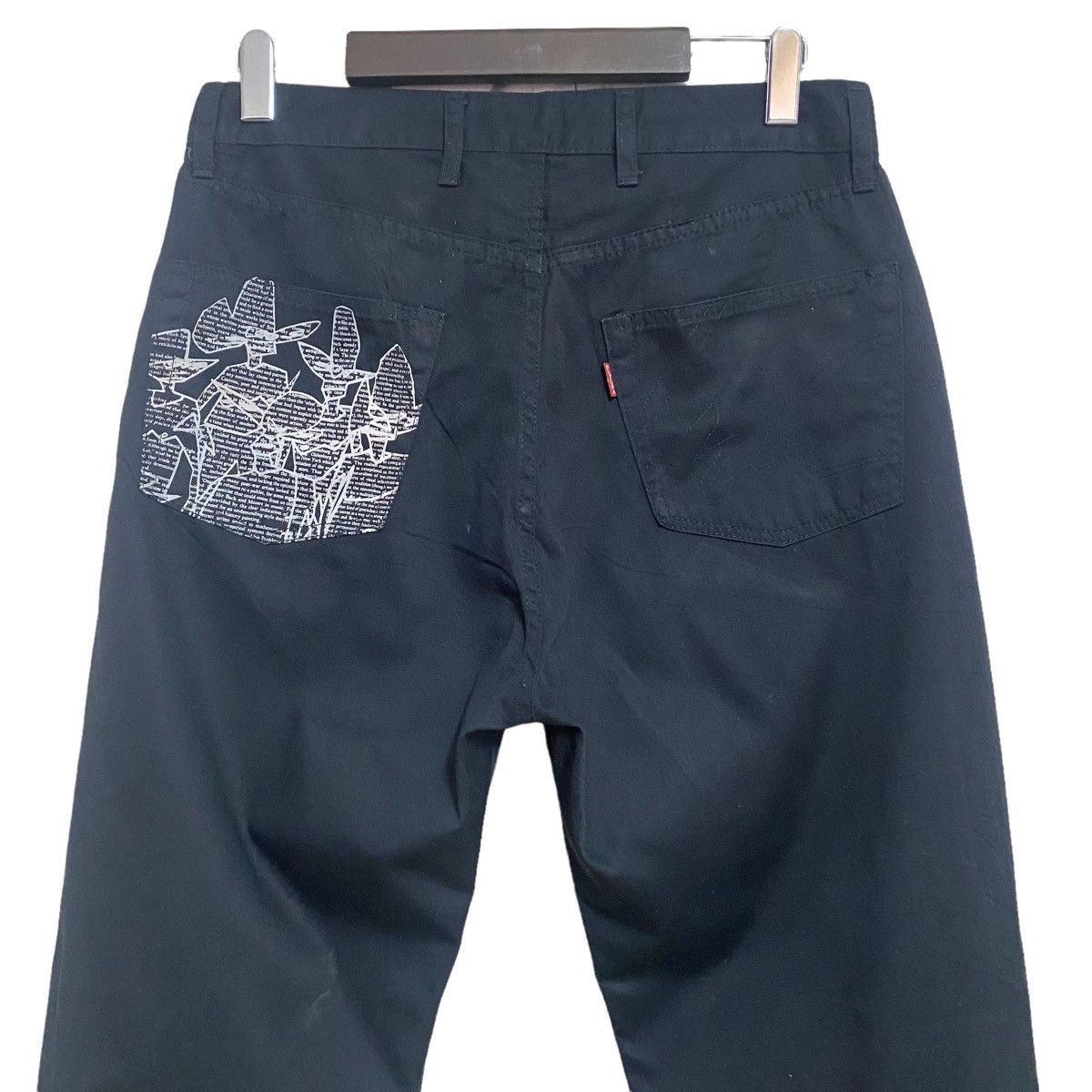 image of Futura Laboratories Alien Pointman Graffiti Pants in Black, Men's (Size 31)