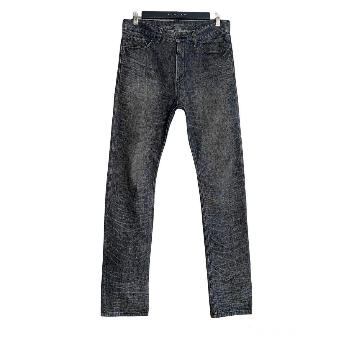 image of Lad Musician Black Denim Jeans Whisker 32X34, Men's