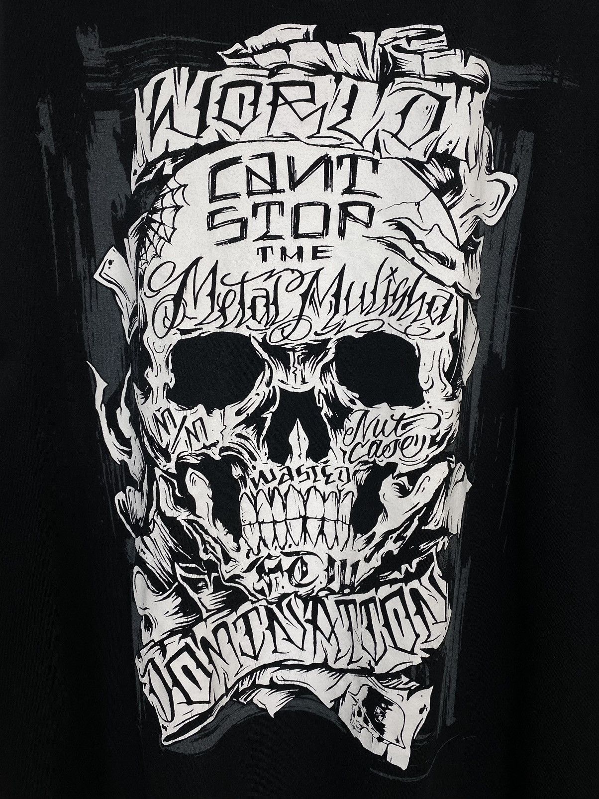 Band Tees Metal Mulisha Skull Graphic Print Tee T-shirt Rock Band Top Size US XL / EU 56 / 4 - 3 Thumbnail