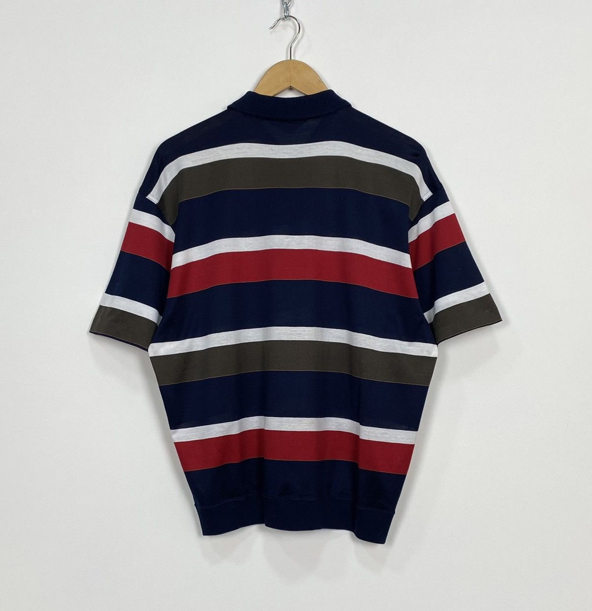 Paul & Shark Vintage Paul & Shark Yachting Sailing Striped Polo Shirt Top Size US XL / EU 56 / 4 - 7 Thumbnail