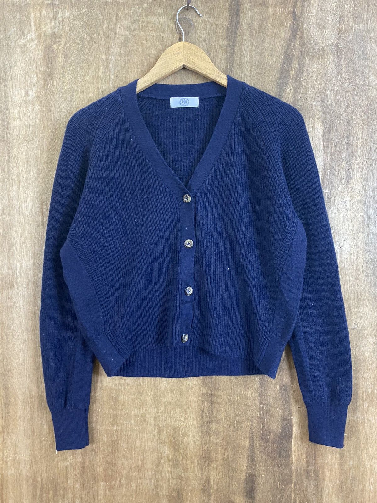 Homespun Knitwear J. Press Dark Blue Cardigan Knitwear LIke Kurt Cobain ...