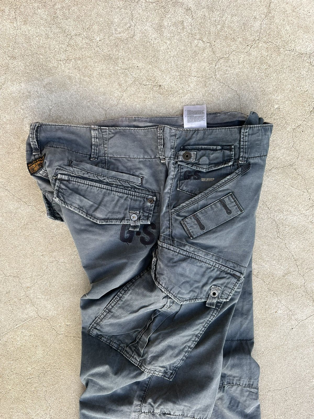 G-Star Vintage G Star Raw Pants Washed Grey Size US 29 - 3 Thumbnail