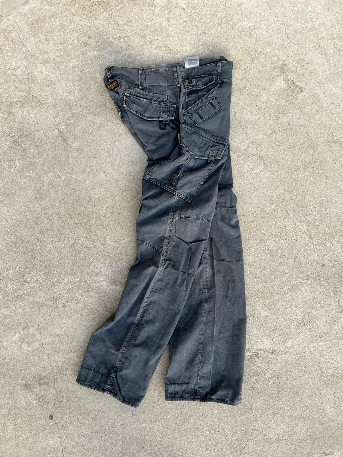 G-Star Vintage G Star Raw Pants Washed Grey Size US 29 - 1 Thumbnail