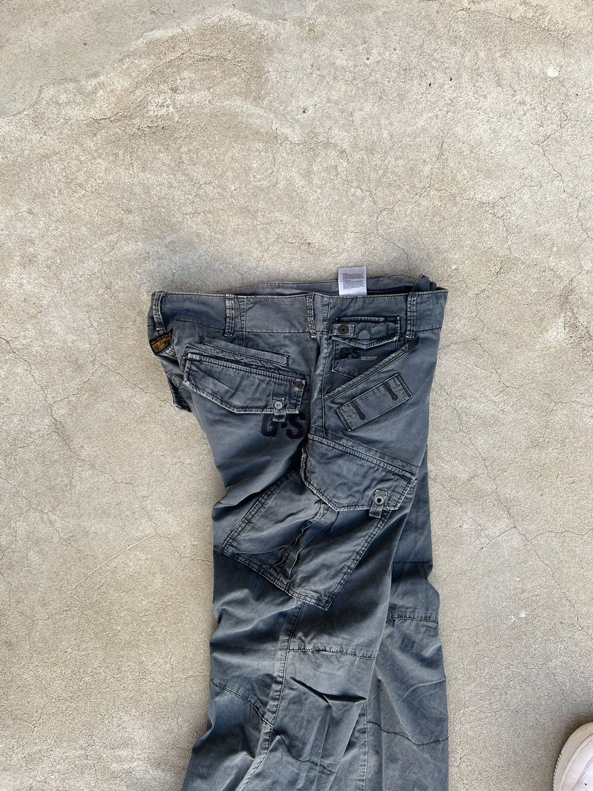 G-Star Vintage G Star Raw Pants Washed Grey Size US 29 - 4 Thumbnail