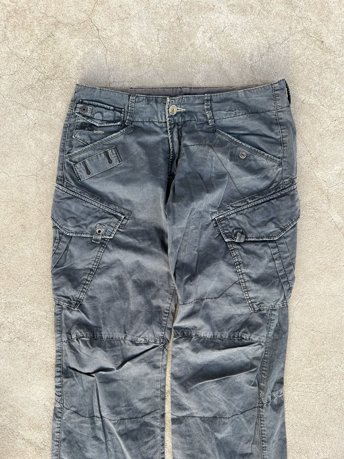 G-Star Vintage G Star Raw Pants Washed Grey Size US 29 - 7 Thumbnail