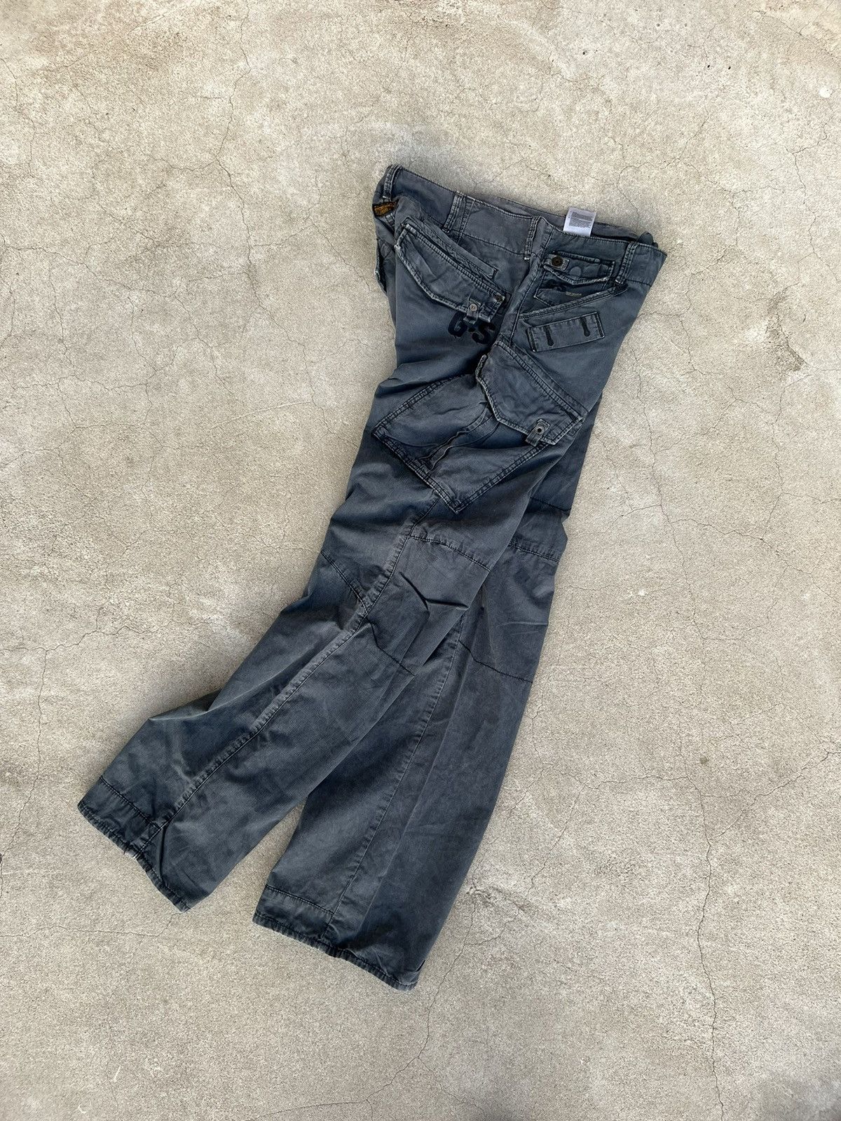G-Star Vintage G Star Raw Pants Washed Grey Size US 29 - 2 Thumbnail
