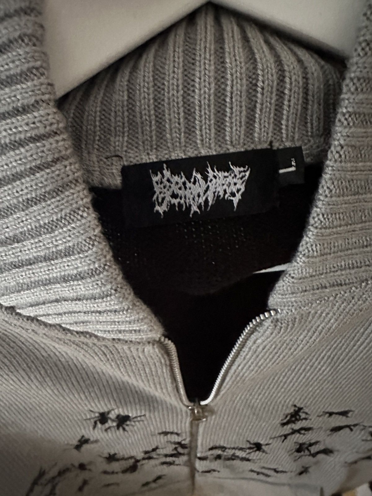 Other Reckless Scholars - Embroidered Infestation Zip-Knit Size US L / EU 52-54 / 3 - 3 Thumbnail
