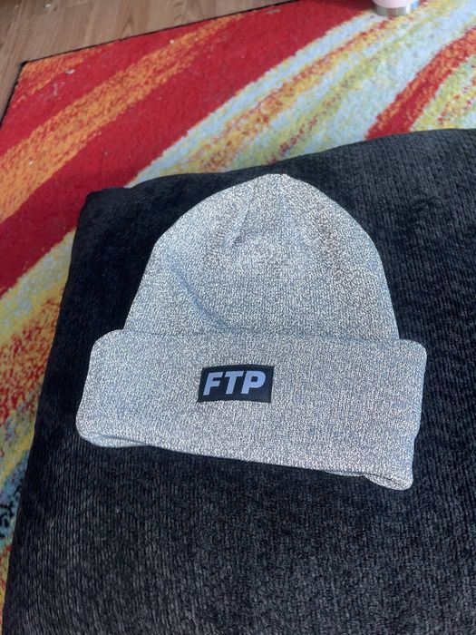 Fuck The Population FTP 3M Grey Reflective Ski Mask Beanie Balaclava OS