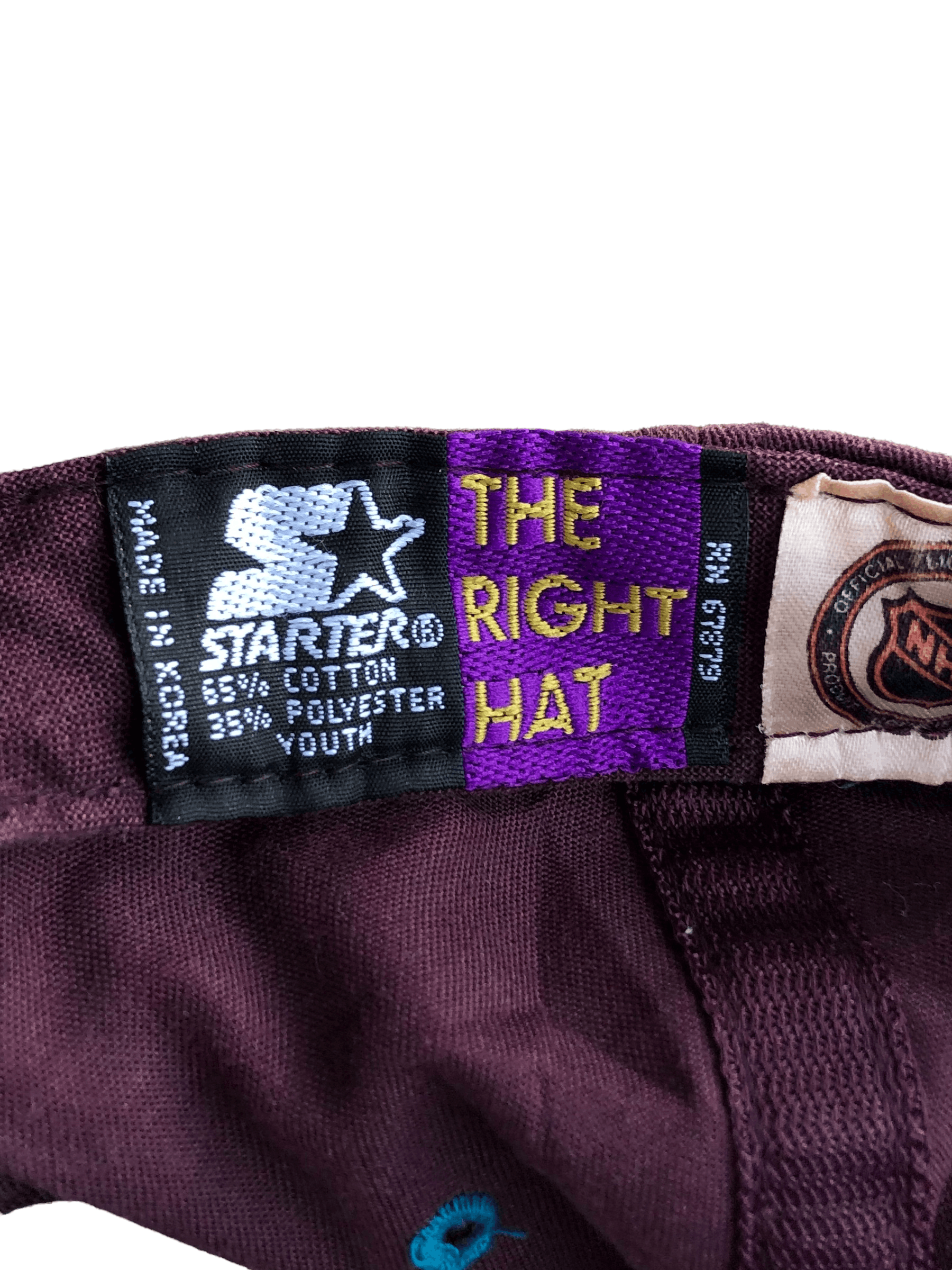 Starter Vintage Anaheim Mighty Ducks Snapback Hat Cap Starter Korea Size 30 - 9 Thumbnail