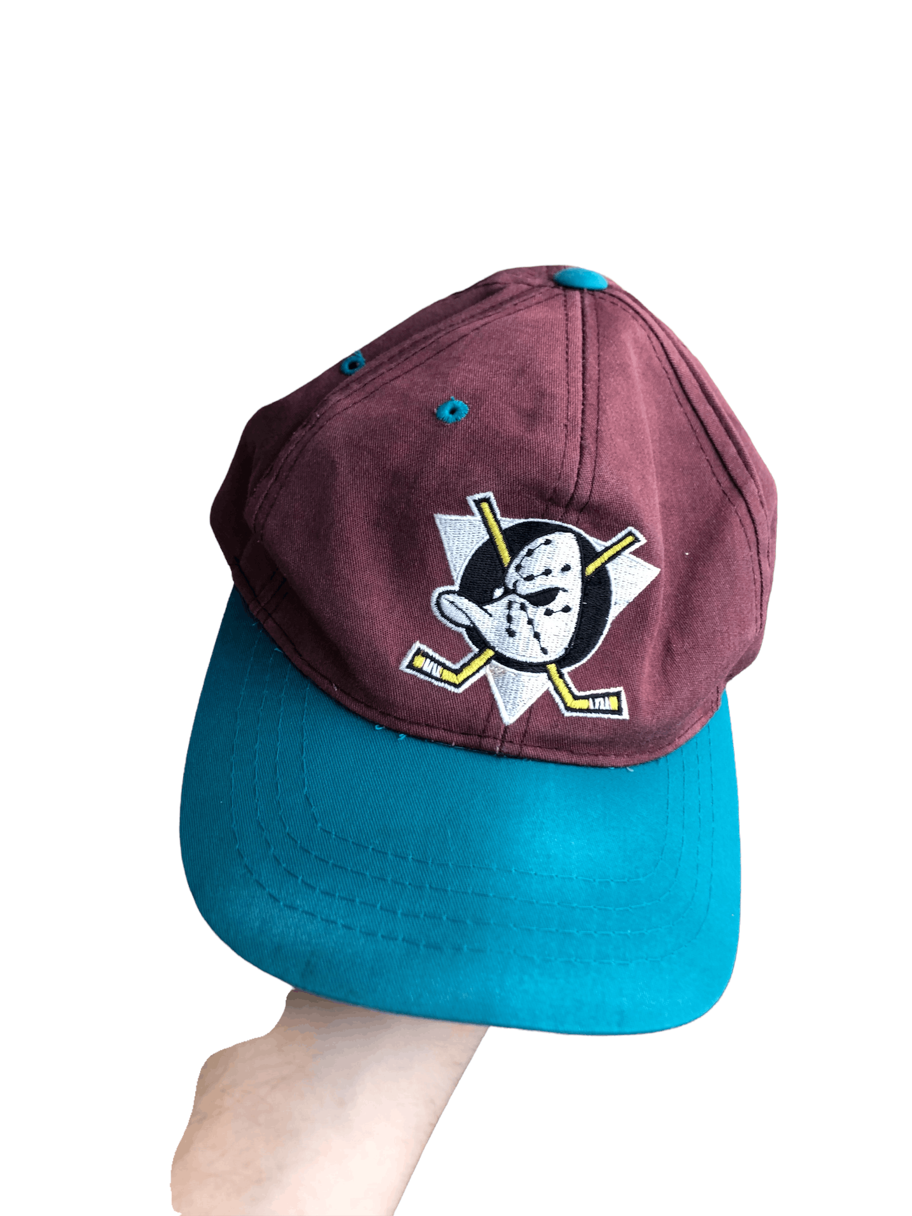 Starter Vintage Anaheim Mighty Ducks Snapback Hat Cap Starter Korea Size 30 - 2 Thumbnail