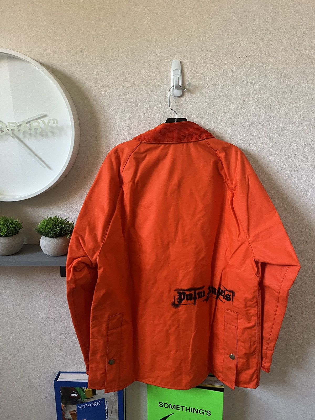 Palm Angels Palm Angels Barbour Waxed Spray Logo Jacket Size US L / EU 52-54 / 3 - 2 Thumbnail