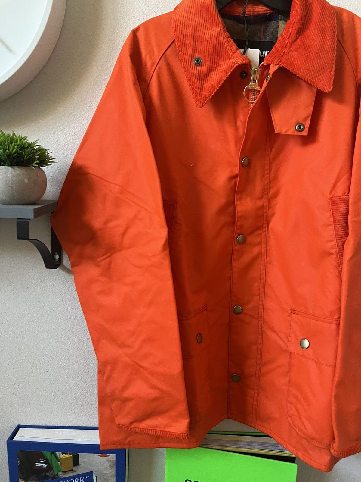 Palm Angels Palm Angels Barbour Waxed Spray Logo Jacket Size US L / EU 52-54 / 3 - 4 Thumbnail