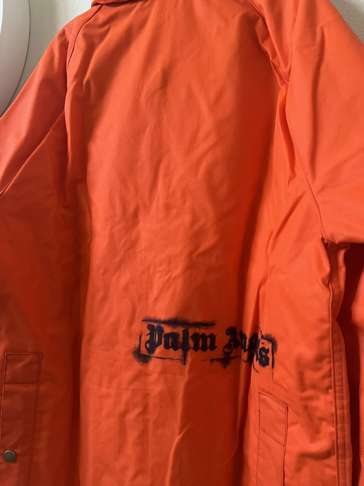 Palm Angels Palm Angels Barbour Waxed Spray Logo Jacket Size US L / EU 52-54 / 3 - 8 Thumbnail