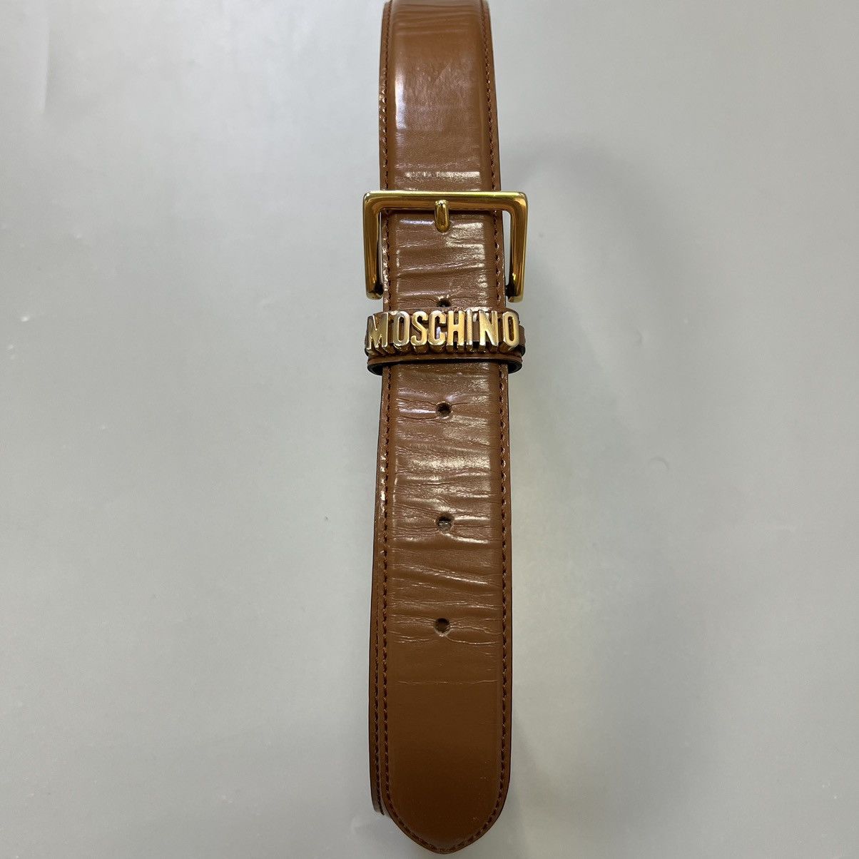 Moschino Vintage MOSCHINO Leather RedWall Belt Rare Size ONE SIZE - 6 Thumbnail