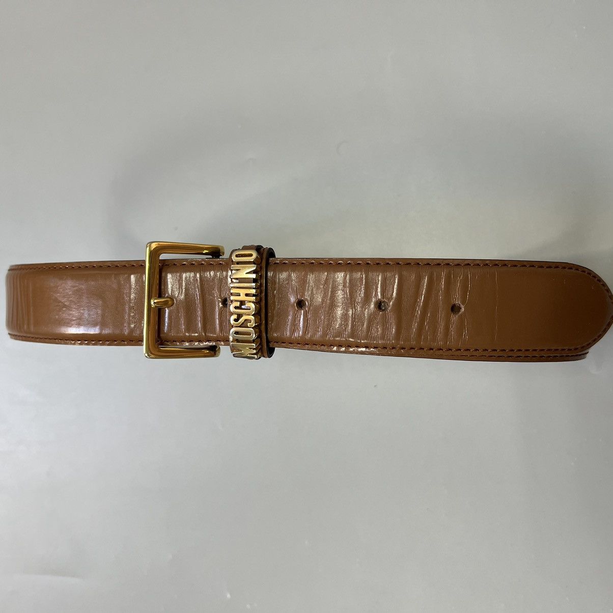 Moschino Vintage MOSCHINO Leather RedWall Belt Rare Size ONE SIZE - 8 Thumbnail