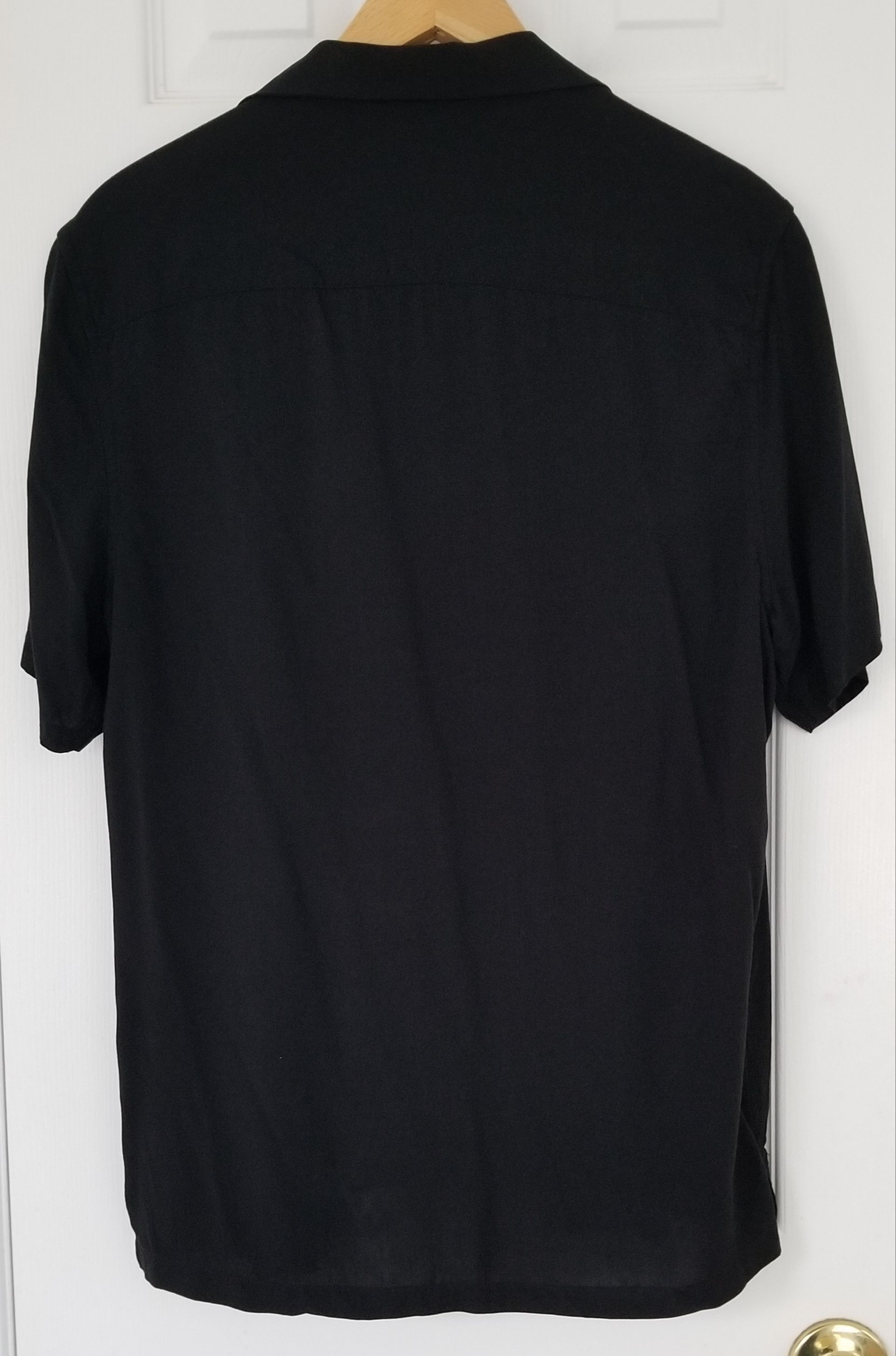 Allsaints Allsaints Venice Black Viscose Camp Aloha Shirt XS Size US S / EU 44-46 / 1 - 3 Thumbnail