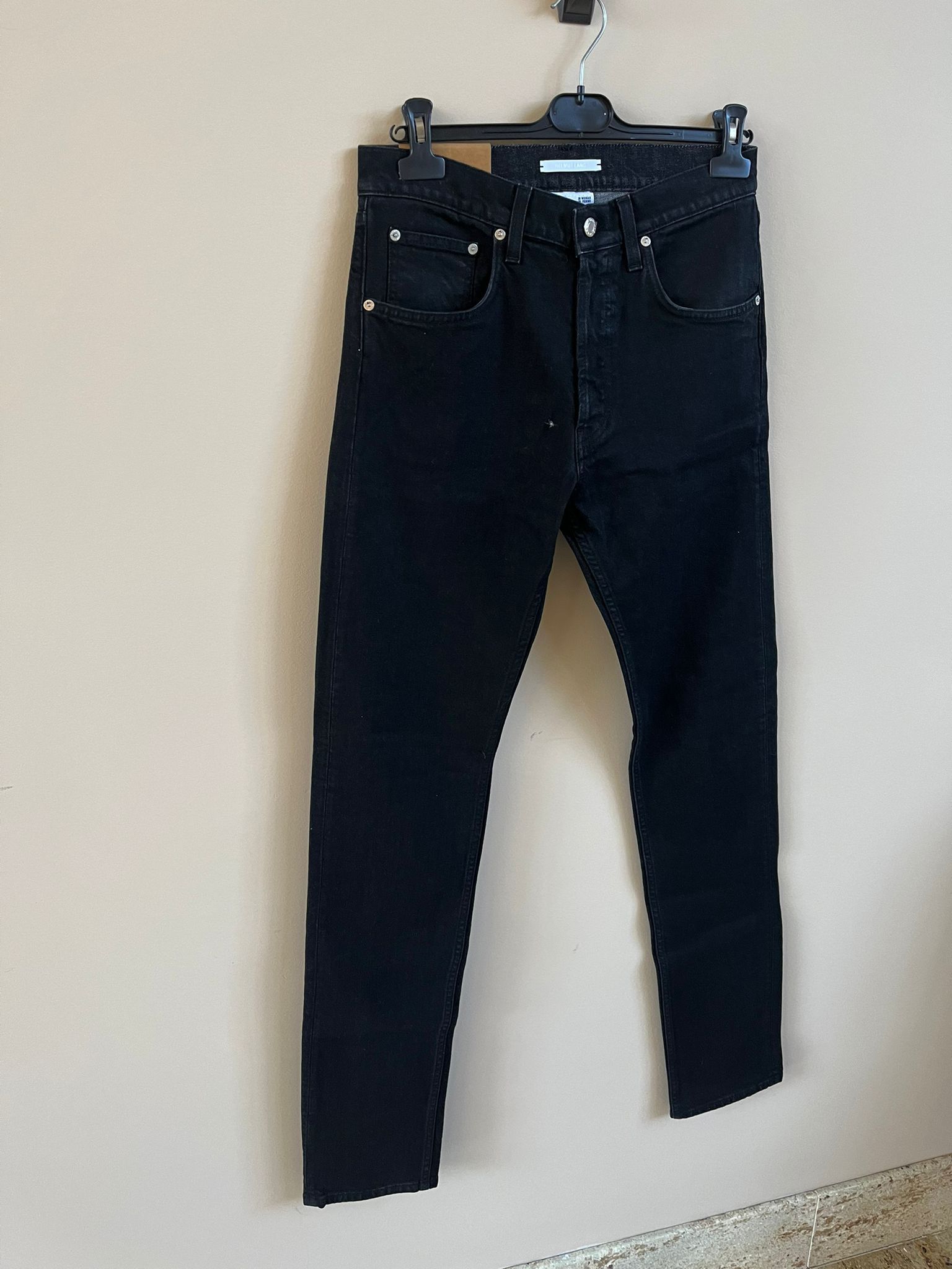 Helmut Lang Masc High Straight Denim in Black Size US 31 - 4 Thumbnail