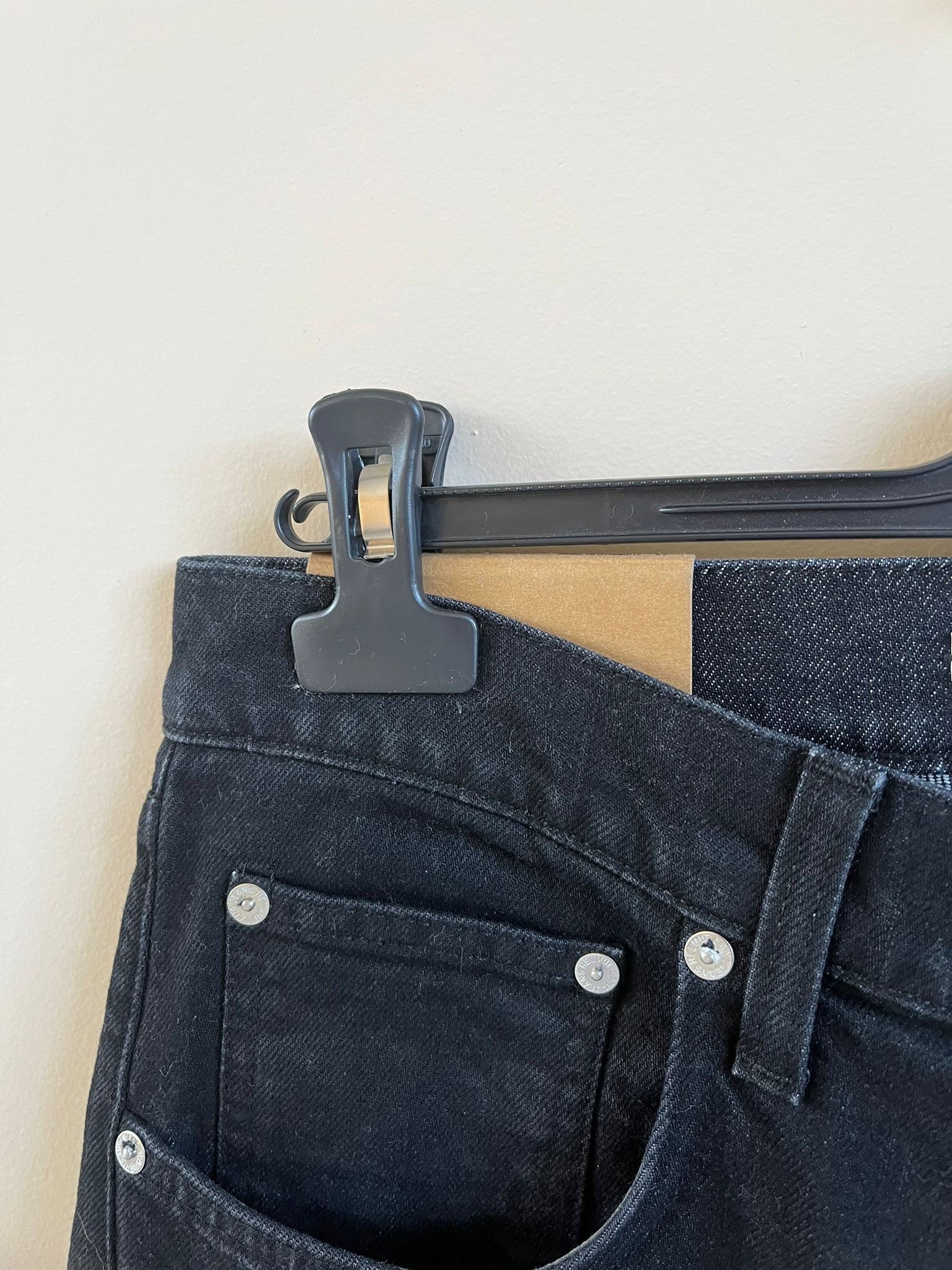 Helmut Lang Masc High Straight Denim in Black Size US 31 - 10 Thumbnail