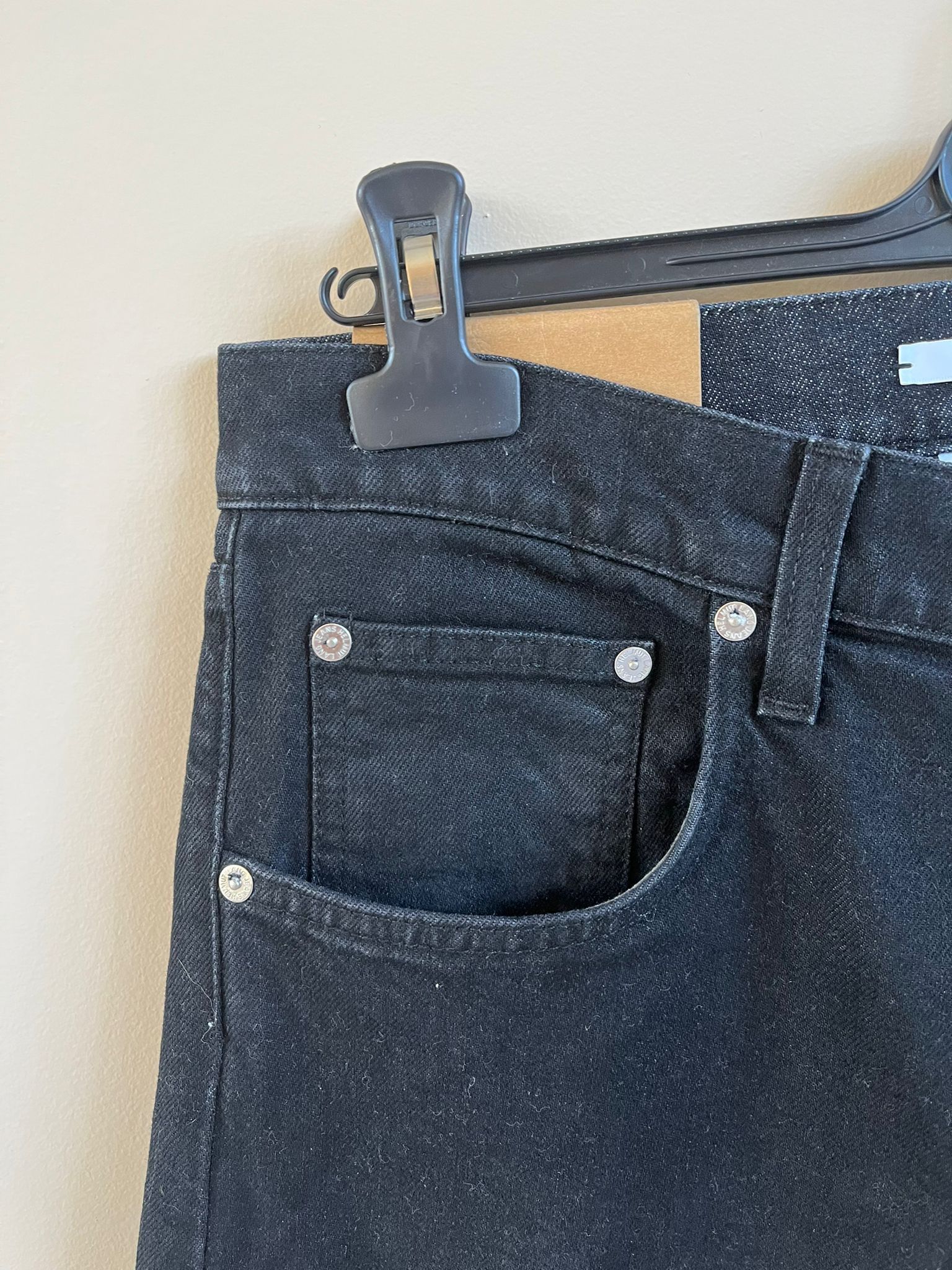 Helmut Lang Masc High Straight Denim in Black Size US 31 - 2 Thumbnail