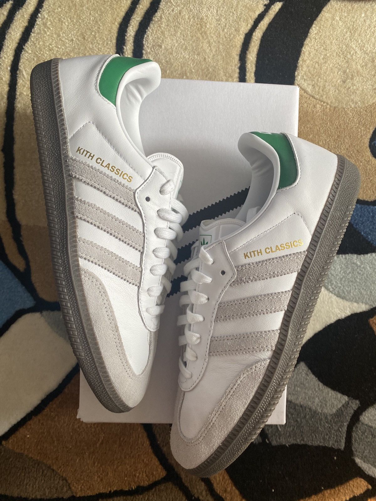 image of Adidas Samba OG X Kith Classics Program White Shoes, Men's (Size 9)