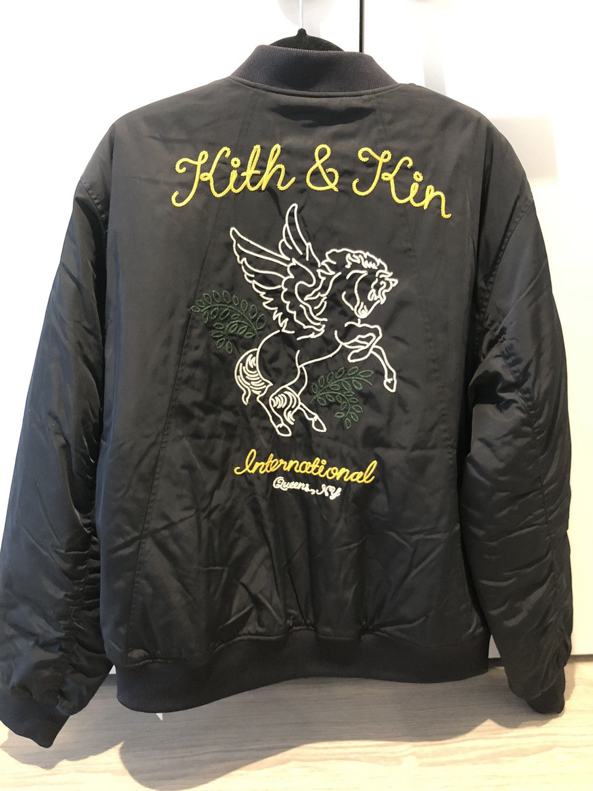 Kith Kith Dumont Flight Bomber Jacket (Black - XL) | Grailed