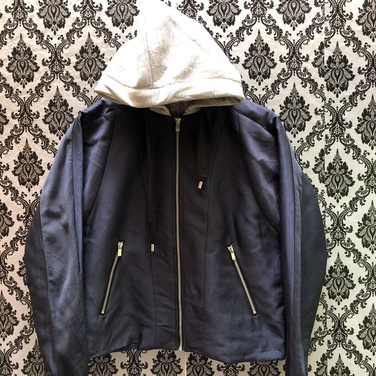 Zara Zara hooded blue navy blue jacket Size US S / EU 44-46 / 1 - 2 Thumbnail