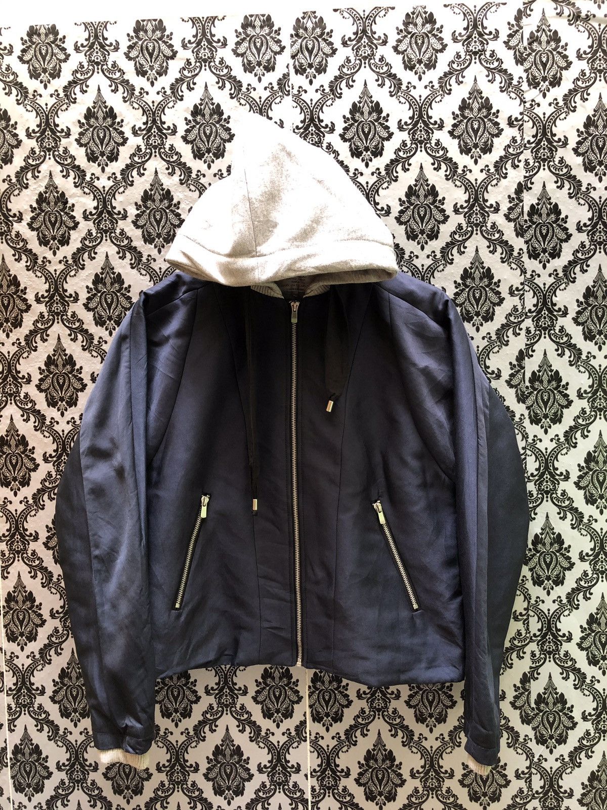 Zara Zara hooded blue navy blue jacket Size US S / EU 44-46 / 1 - 1 Thumbnail