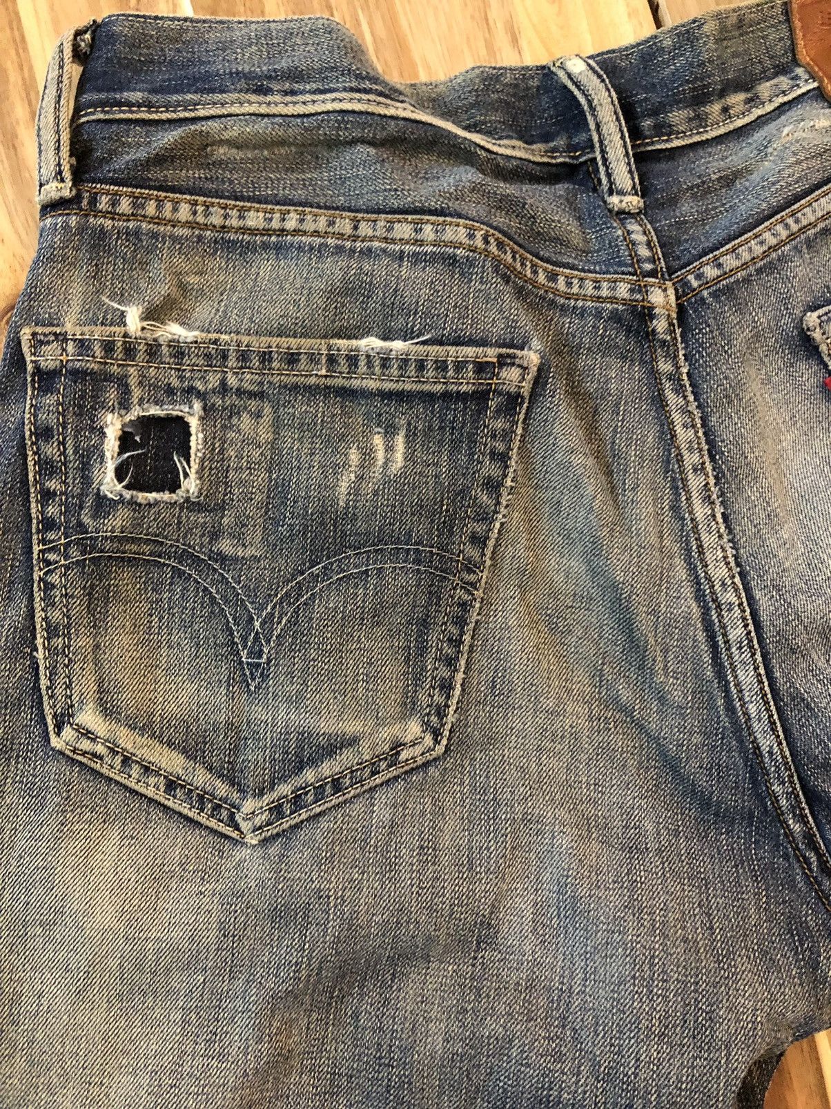 Levi's Vintage Levis 505 Single R Distressed Denim Size US 32 / EU 48 - 12 Thumbnail