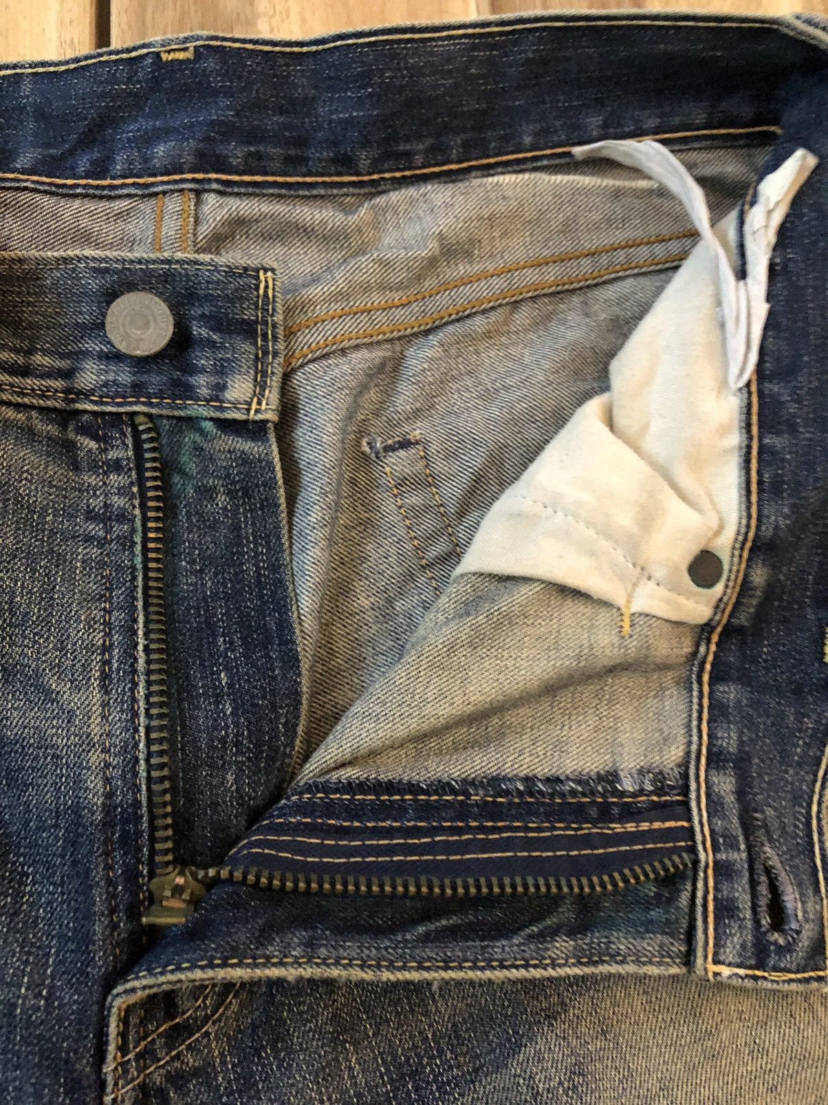 Levi's Vintage Levis 505 Single R Distressed Denim Size US 32 / EU 48 - 6 Thumbnail