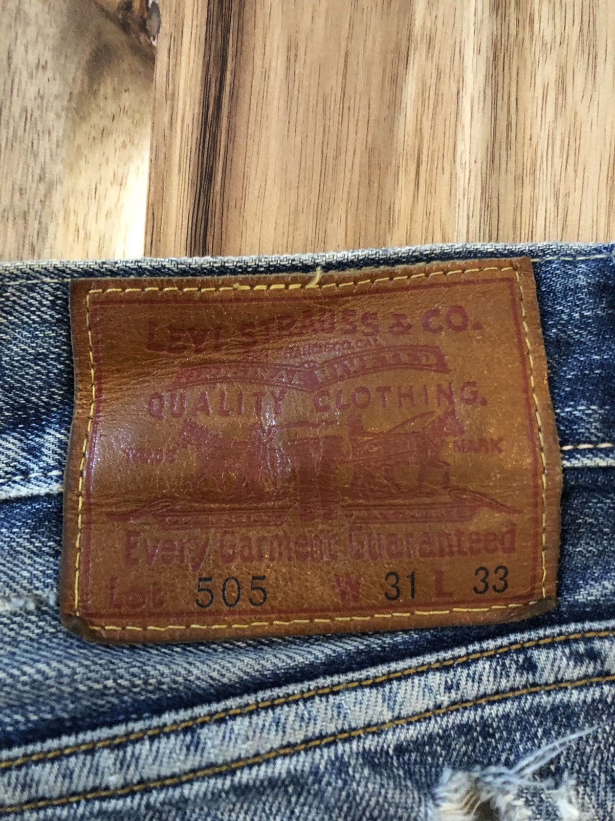 Levi's Vintage Levis 505 Single R Distressed Denim Size US 32 / EU 48 - 11 Thumbnail