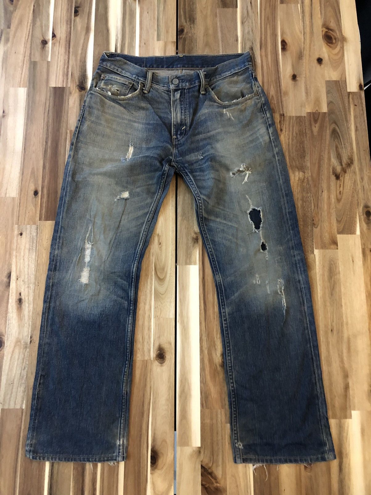 Levi's Vintage Levis 505 Single R Distressed Denim Size US 32 / EU 48 - 1 Thumbnail