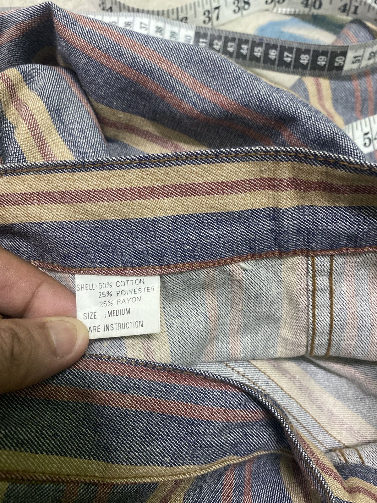 Hysteric Glamour Retro Striped Flared Pants with Boho Vibes Size US 27 - 13 Thumbnail