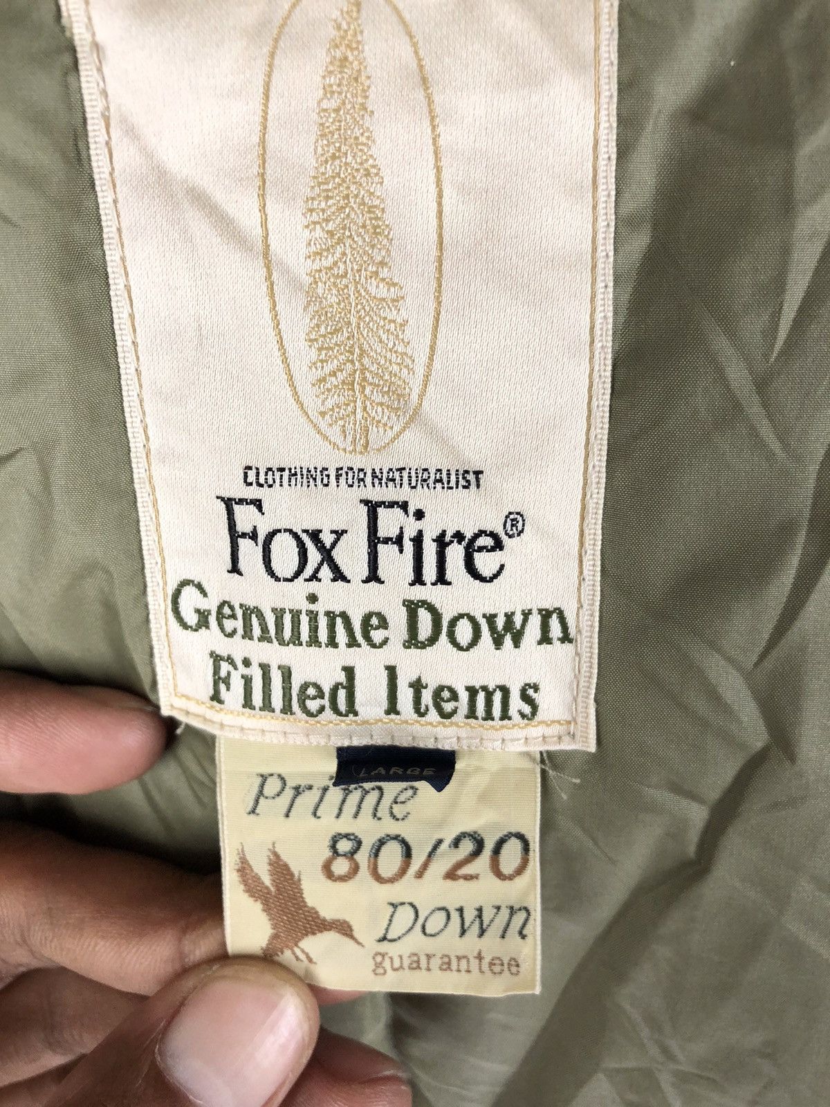 Japanese Brand 🔥FOX FIRE HUNTING REAL GENUINE PRIME DOWN JACKET Size US L / EU 52-54 / 3 - 6 Thumbnail