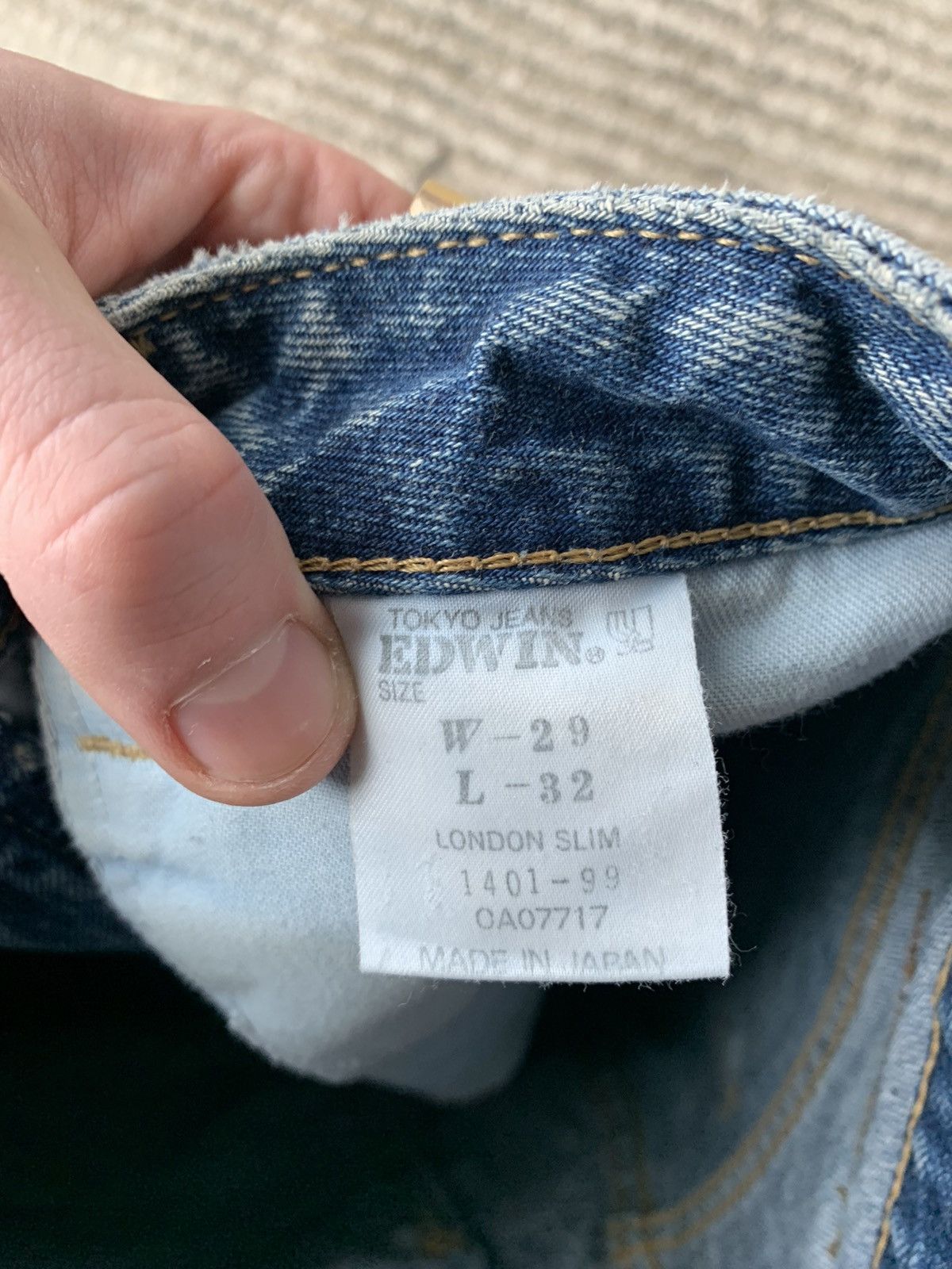 Edwin × Japanese Brand × Vintage Vintage Edwin Cut Off Jean Shorts Stone Wash Womens Japan 26 Size 26" / US 2 / IT 38 - 6 Thumbnail