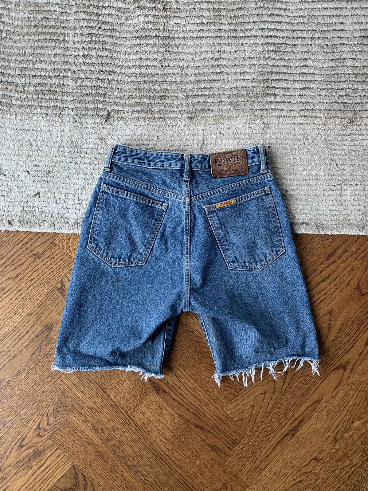 Edwin × Japanese Brand × Vintage Vintage Edwin Cut Off Jean Shorts Stone Wash Womens Japan 26 Size 26" / US 2 / IT 38 - 7 Thumbnail