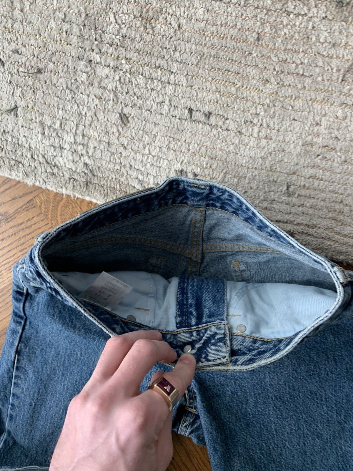 Edwin × Japanese Brand × Vintage Vintage Edwin Cut Off Jean Shorts Stone Wash Womens Japan 26 Size 26" / US 2 / IT 38 - 5 Thumbnail