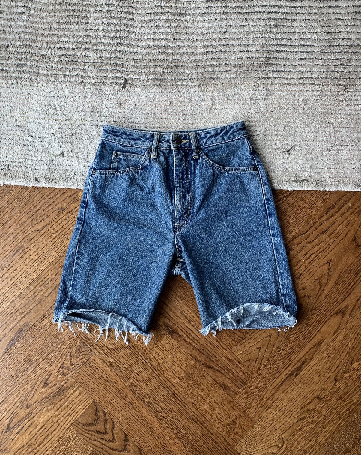 Edwin × Japanese Brand × Vintage Vintage Edwin Cut Off Jean Shorts Stone Wash Womens Japan 26 Size 26" / US 2 / IT 38 - 1 Thumbnail