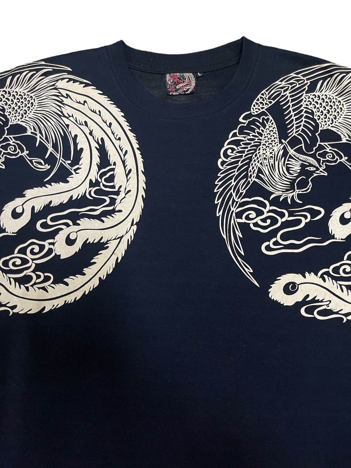 Kamakura Vintage Soul Sukajan Overprint Dragon Style Tshirt Size US M / EU 48-50 / 2 - 4 Thumbnail