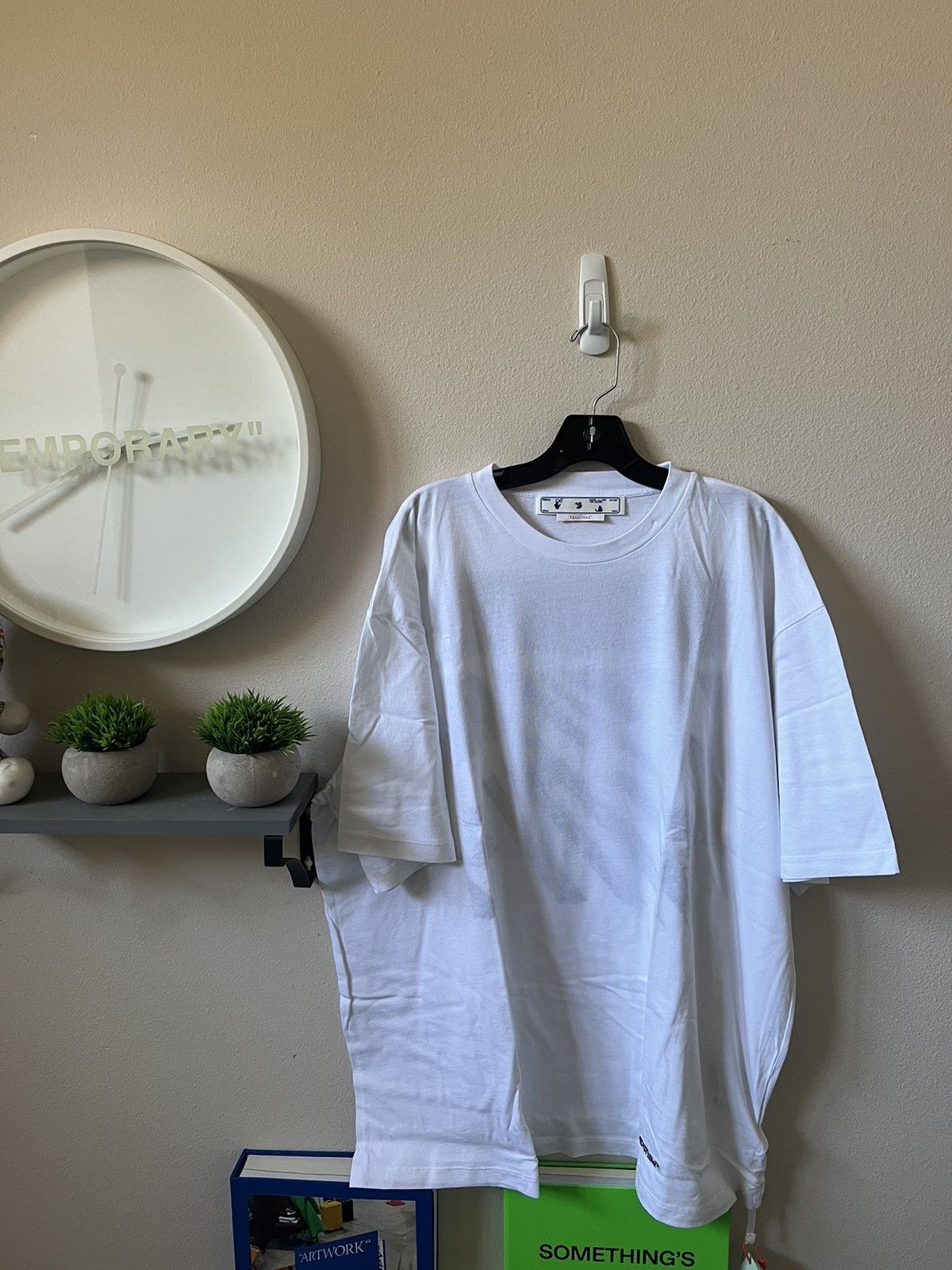 Off-White Embroidered Scribble Logo T-shirt