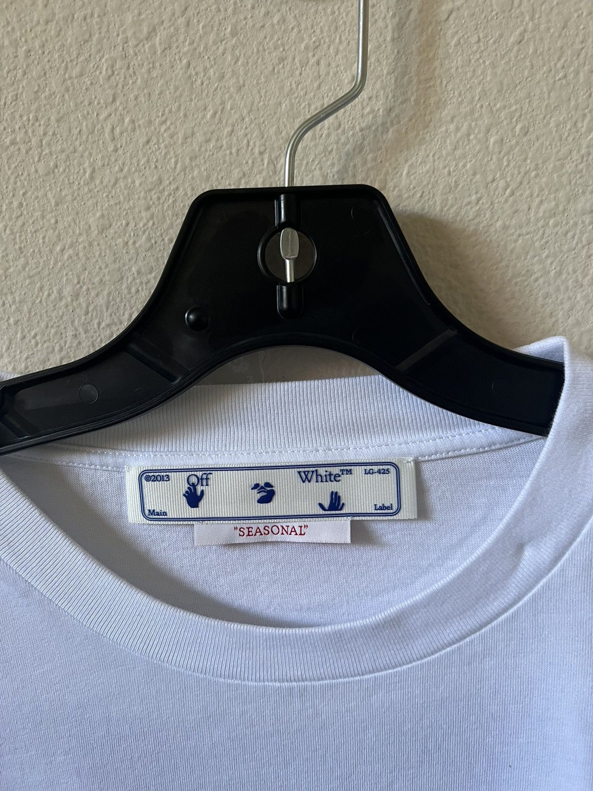 Off-White Off-White Embroidered Scribble Logo T-shirt Size US XL / EU 56 / 4 - 8 Thumbnail