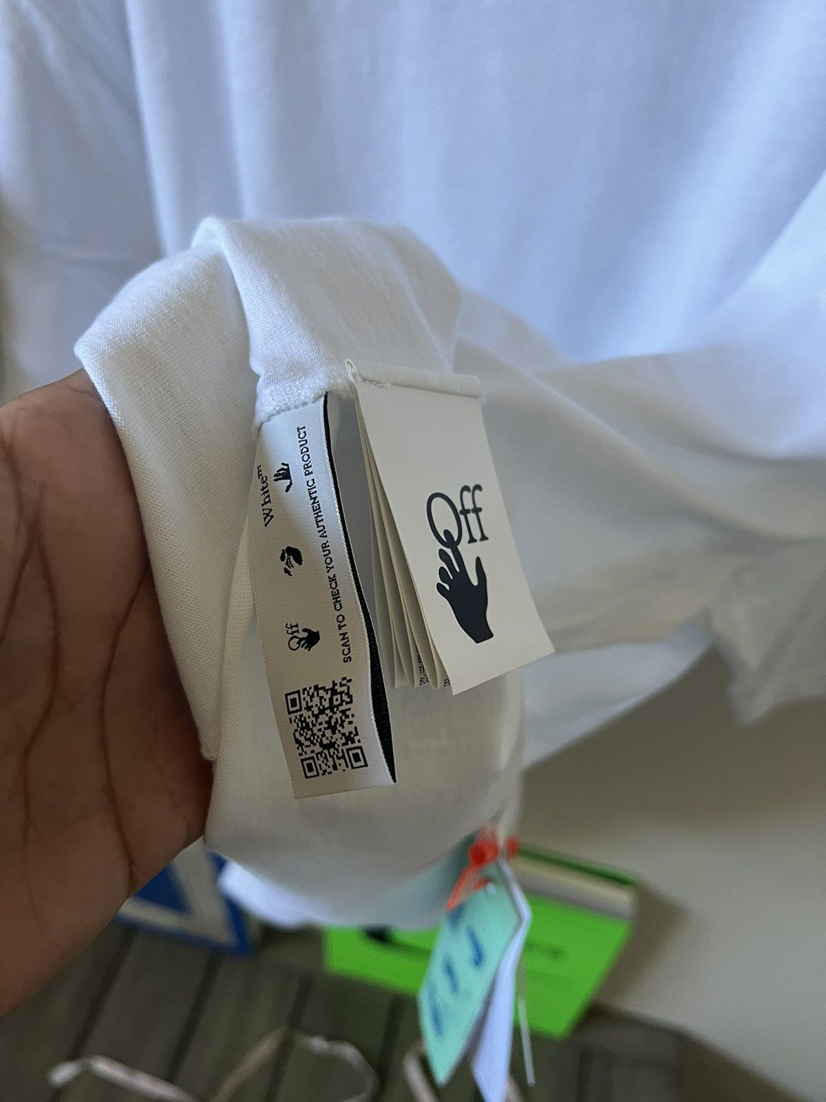 Off-White Off-White Embroidered Scribble Logo T-shirt Size US XL / EU 56 / 4 - 10 Thumbnail