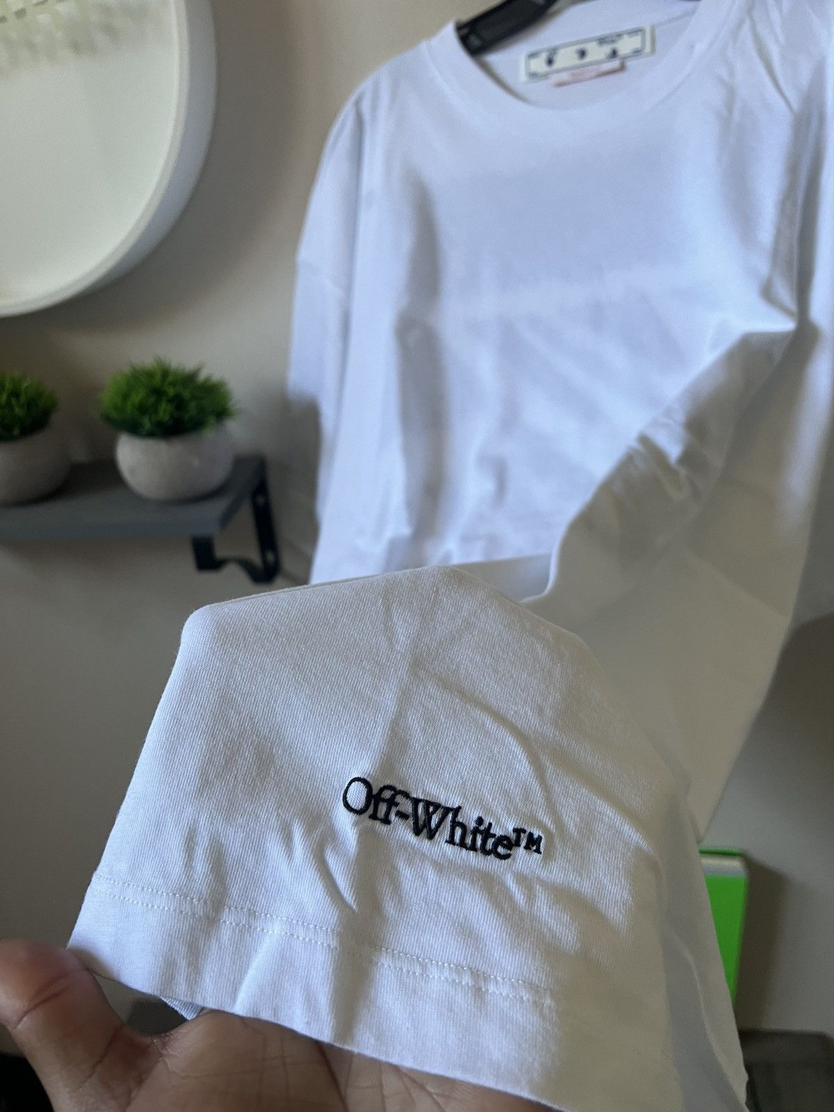 Off-White Off-White Embroidered Scribble Logo T-shirt Size US XL / EU 56 / 4 - 3 Thumbnail