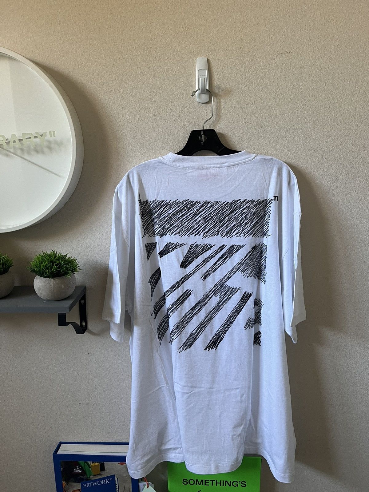 Off-White Off-White Embroidered Scribble Logo T-shirt Size US XL / EU 56 / 4 - 2 Thumbnail