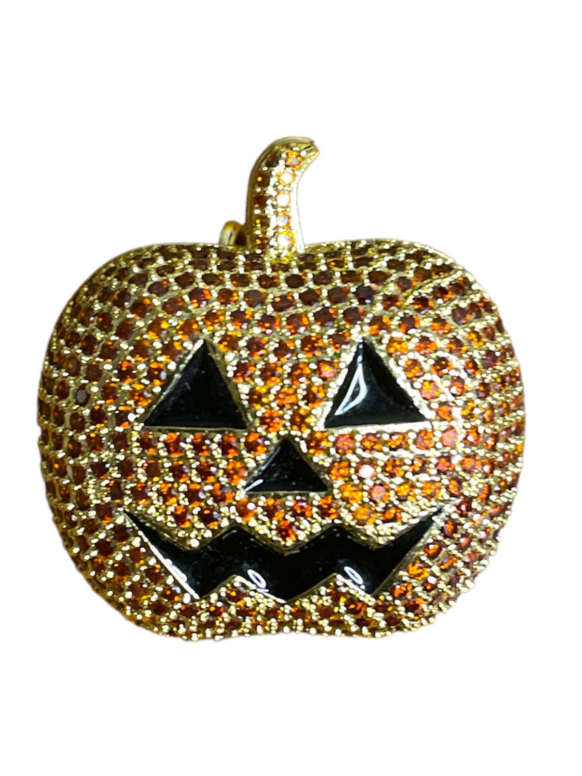 Jewelry Icy Pumpkin Jack Frost Necklace Pendant Size ONE SIZE - 1 Thumbnail