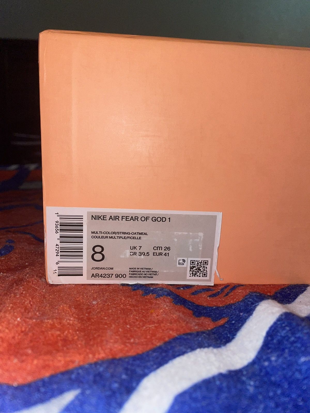 Air Fear of God 1 Oatmeal High 2019 Hi Top Sneakers